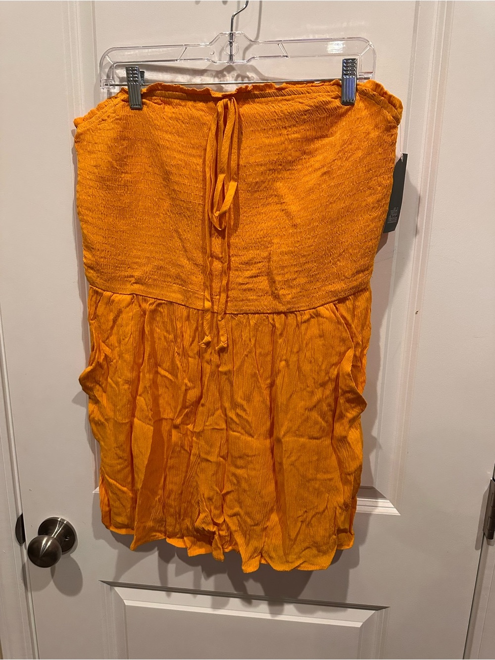 wild fable Orange Strapless Romper